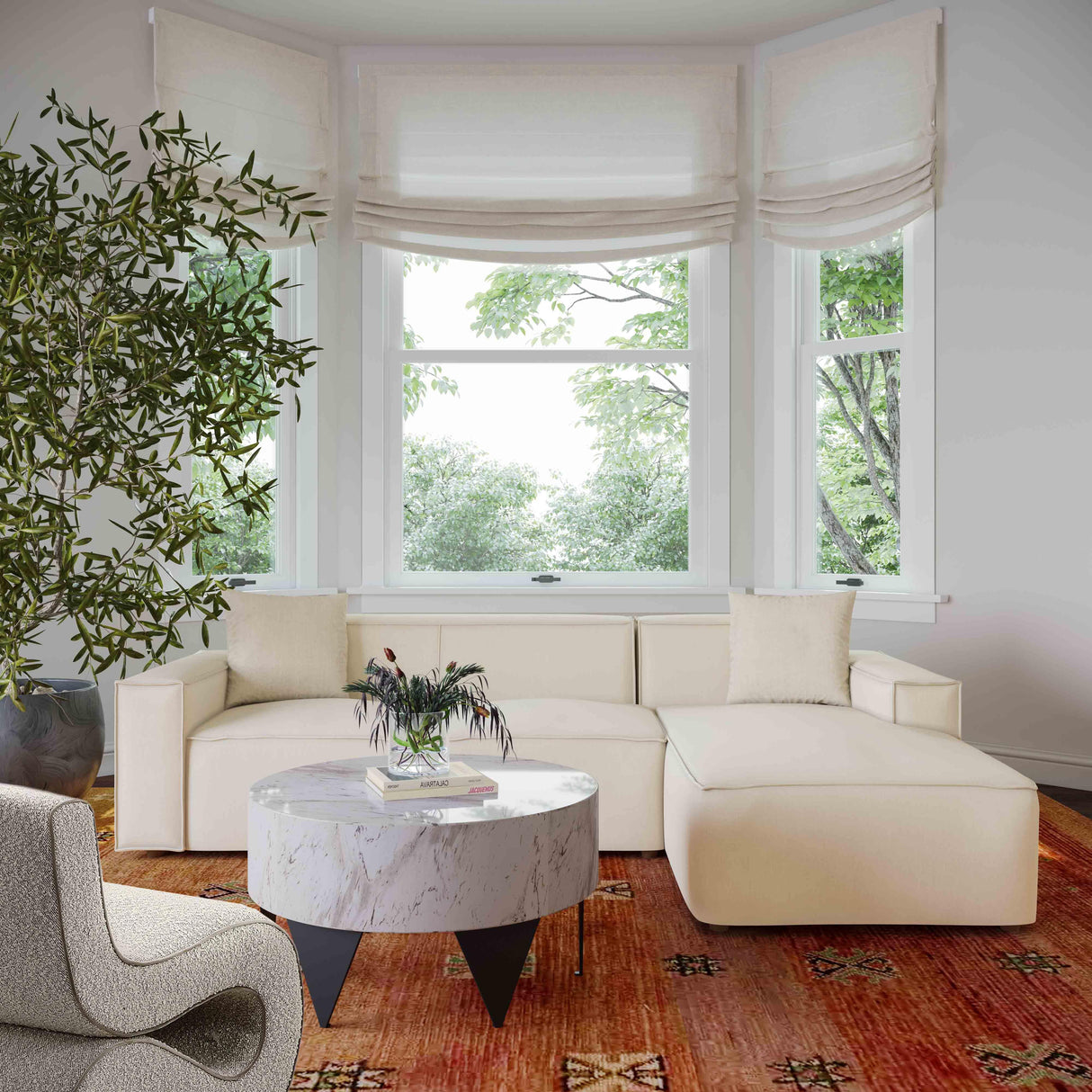Olafur Upholstered Sectional by TOV Furniture at Eve Furniture