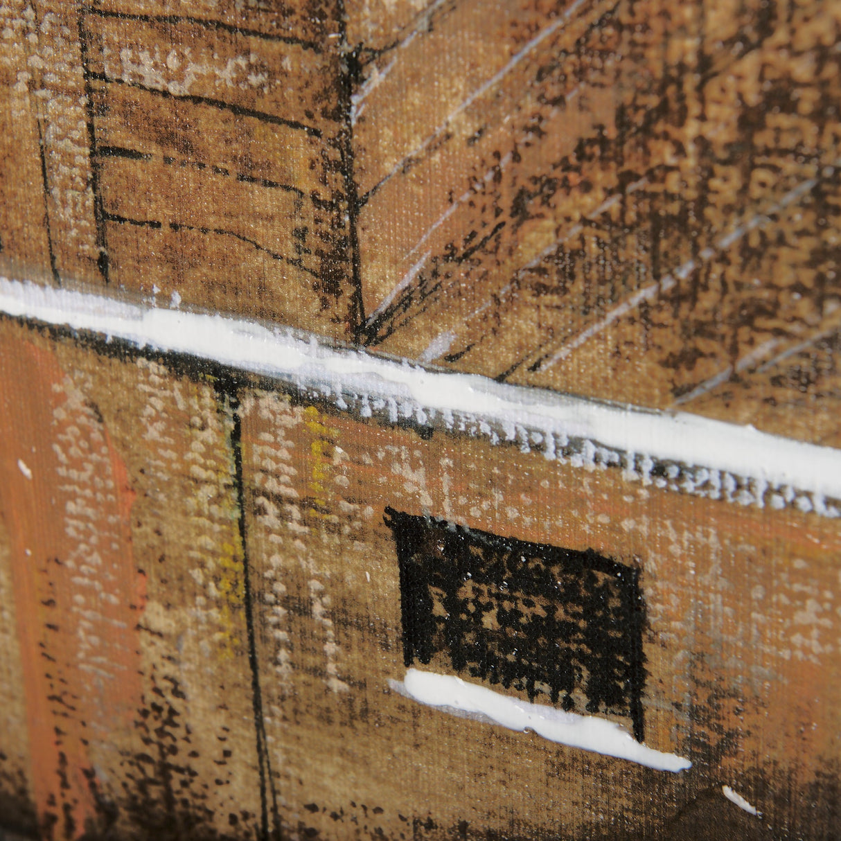 Old Barn I by Mercana Studio a Hand Embellished Textured Canvas by Mercana at Eve Furniture