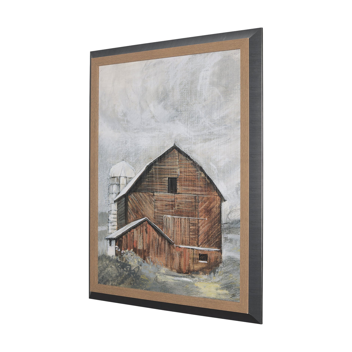Old Barn I by Mercana Studio a Hand Embellished Textured Framed Art Print by Mercana at Eve Furniture