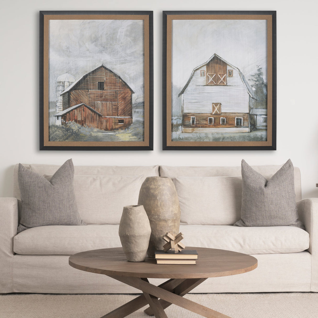 Old Barn I by Mercana Studio a Hand Embellished Textured Framed Art Print by Mercana at Eve Furniture