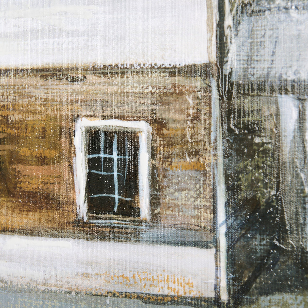Old Barn II by Mercana Studio a Hand Embellished Textured Canvas by Mercana at Eve Furniture