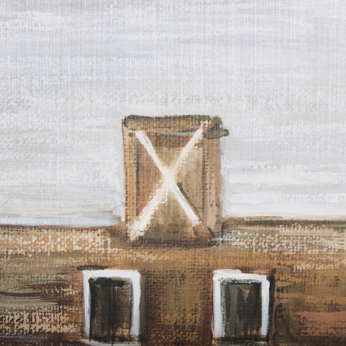 Old Barn II by Mercana Studio a Hand Embellished Textured Framed Art Print by Mercana at Eve Furniture
