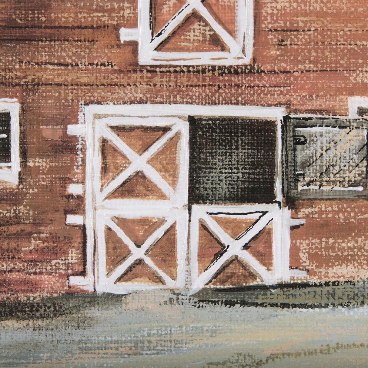 Old Barn IV by Mercana Studio a Hand Embellished Textured Framed Art Print by Mercana at Eve Furniture