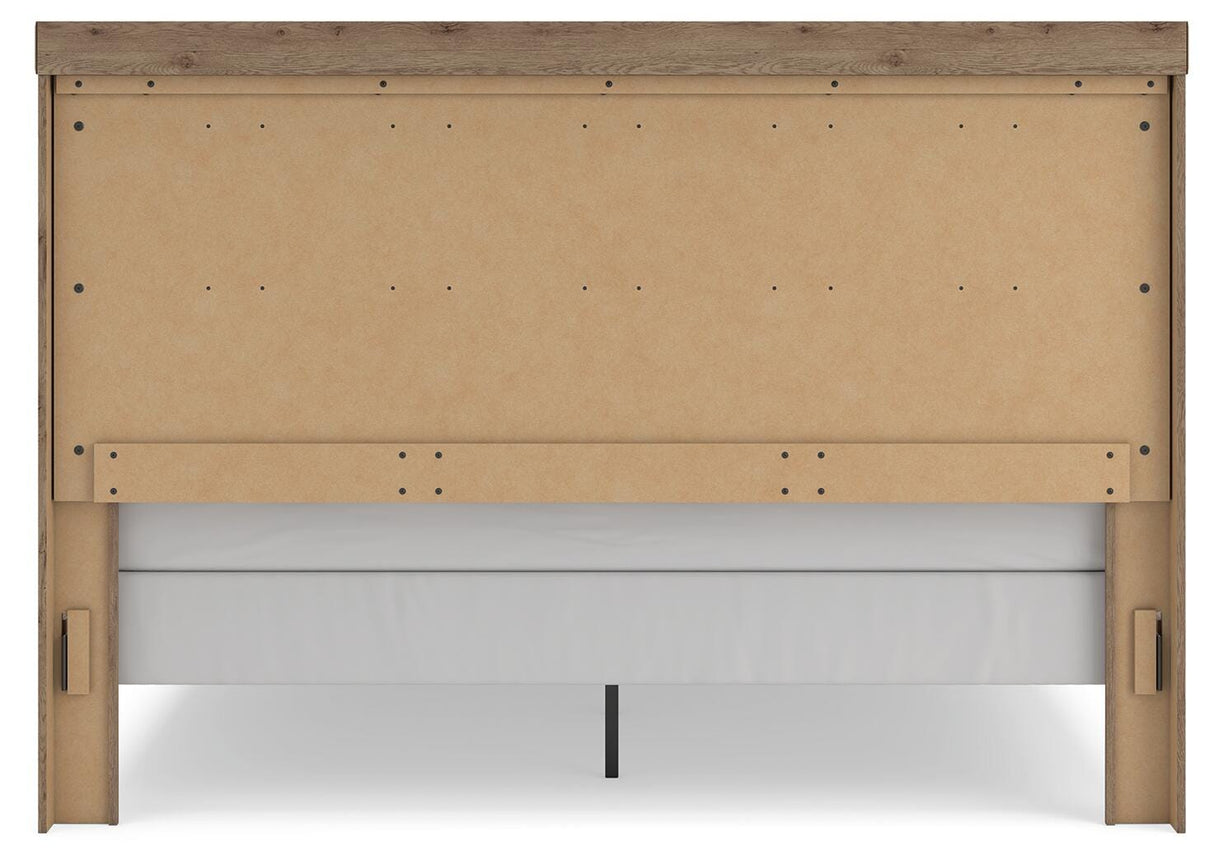 Oliandon Light Brown King Panel Bed by Ashley at Eve Furniture