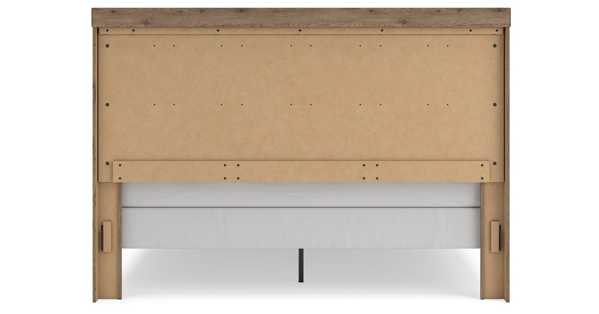 Oliandon Light Brown King Panel Bed by Ashley at Eve Furniture