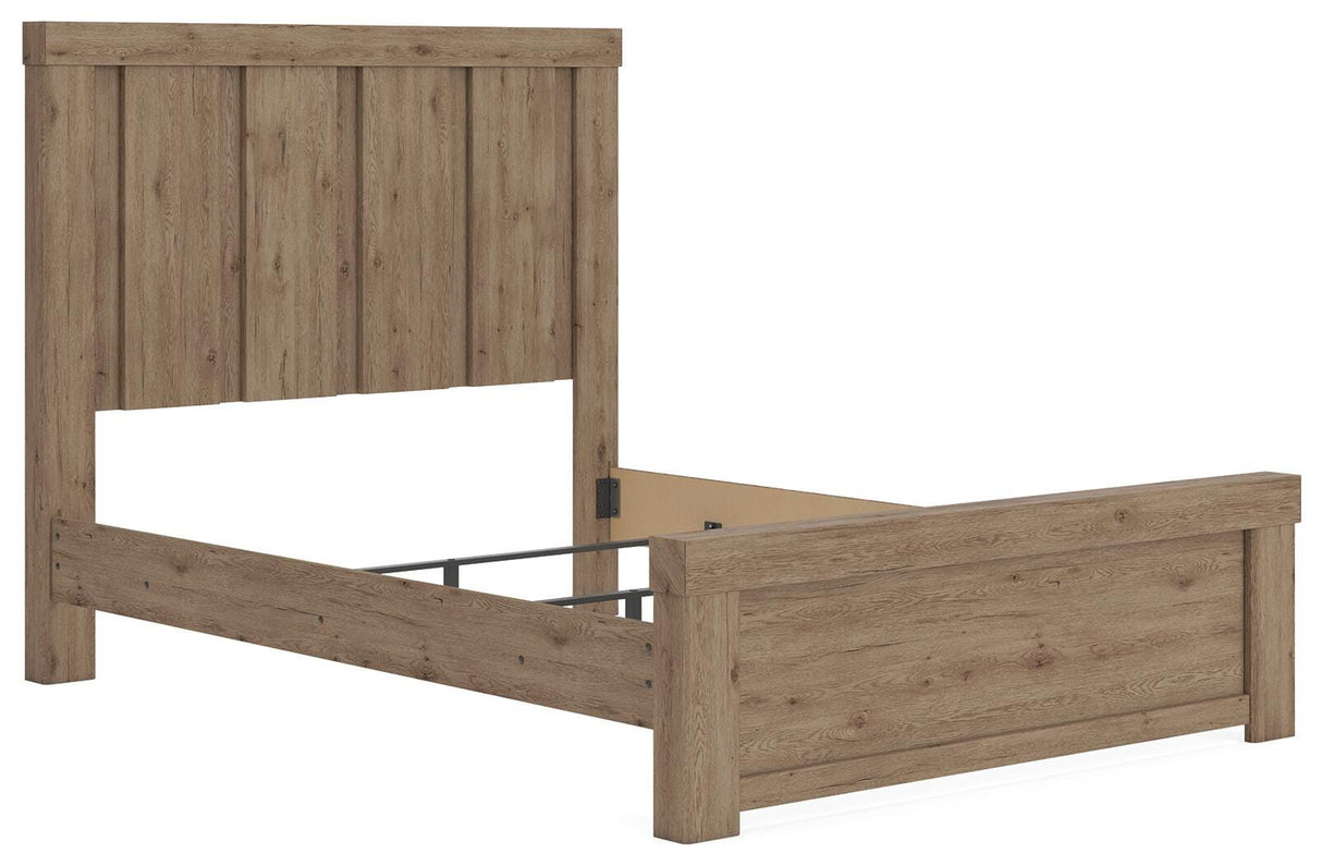 Oliandon Light Brown Queen Panel Bed by Ashley at Eve Furniture