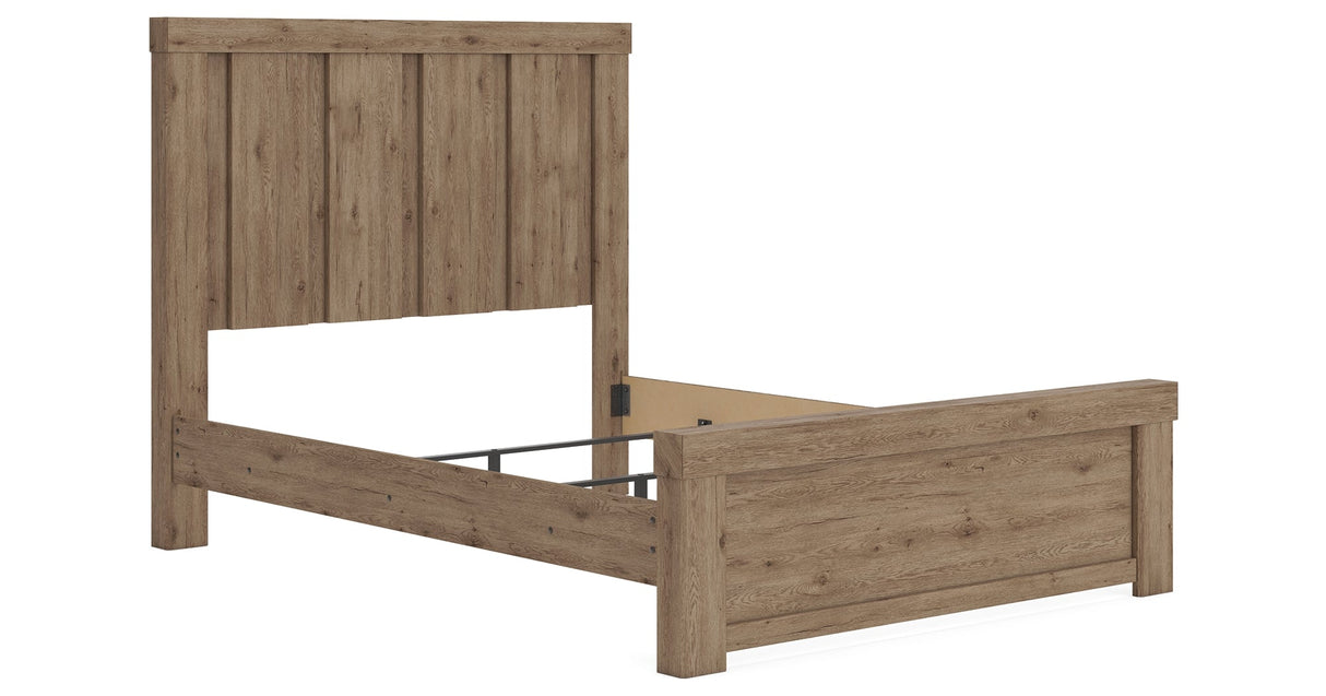 Oliandon Light Brown Queen Panel Bed by Ashley at Eve Furniture