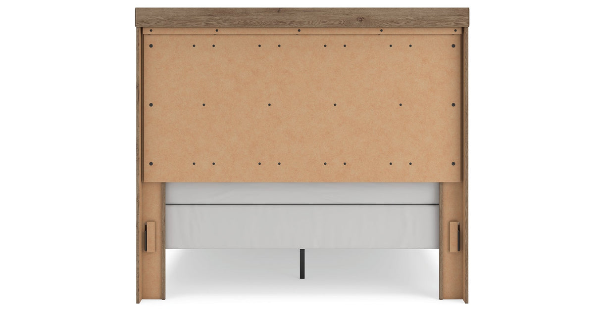 Oliandon Light Brown Queen Panel Bed by Ashley at Eve Furniture