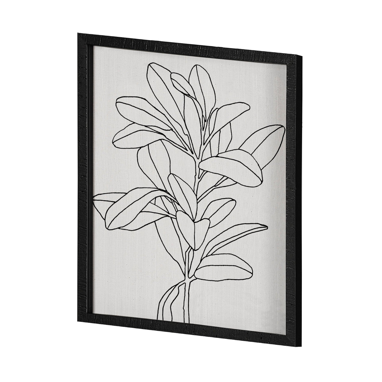 Olive Branch Countour II by Emma Scarvey Hand Embellished Framed Art Print Matted under Glass by Mercana at Eve Furniture