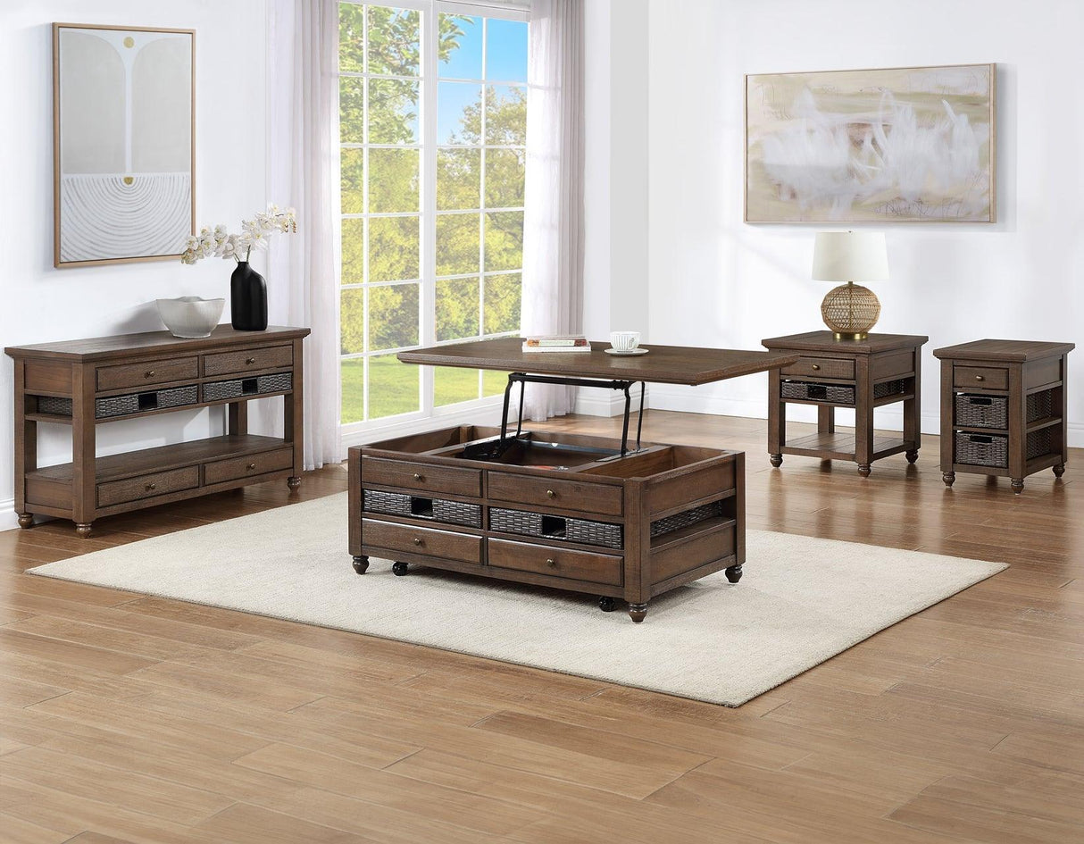 Oliver 3-Piece Lift-Top Table Set by Steve Silver at Eve Furniture