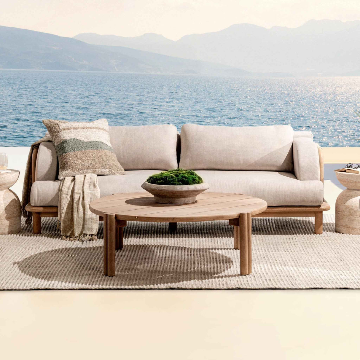 Oliver Butterscotch Outdoor Coffee Table by Classic Home at Eve Furniture