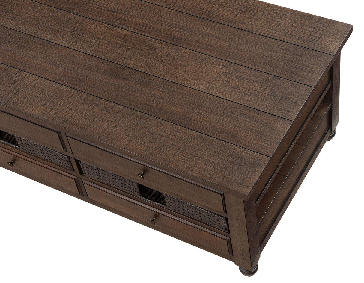 Oliver Lift-Top Cocktail Table with Casters by Steve Silver at Eve Furniture