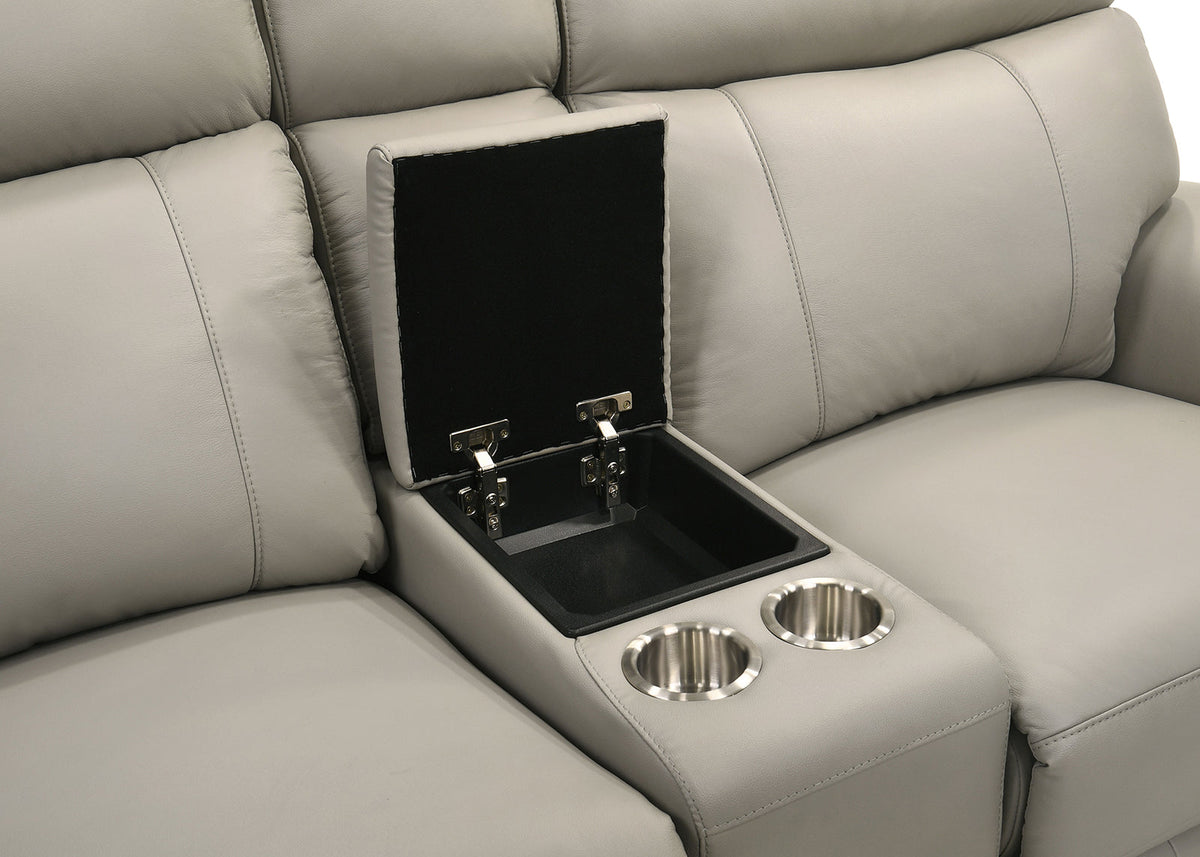 Oliverus Taupe Power Sectional by Furniture of America at Eve Furniture