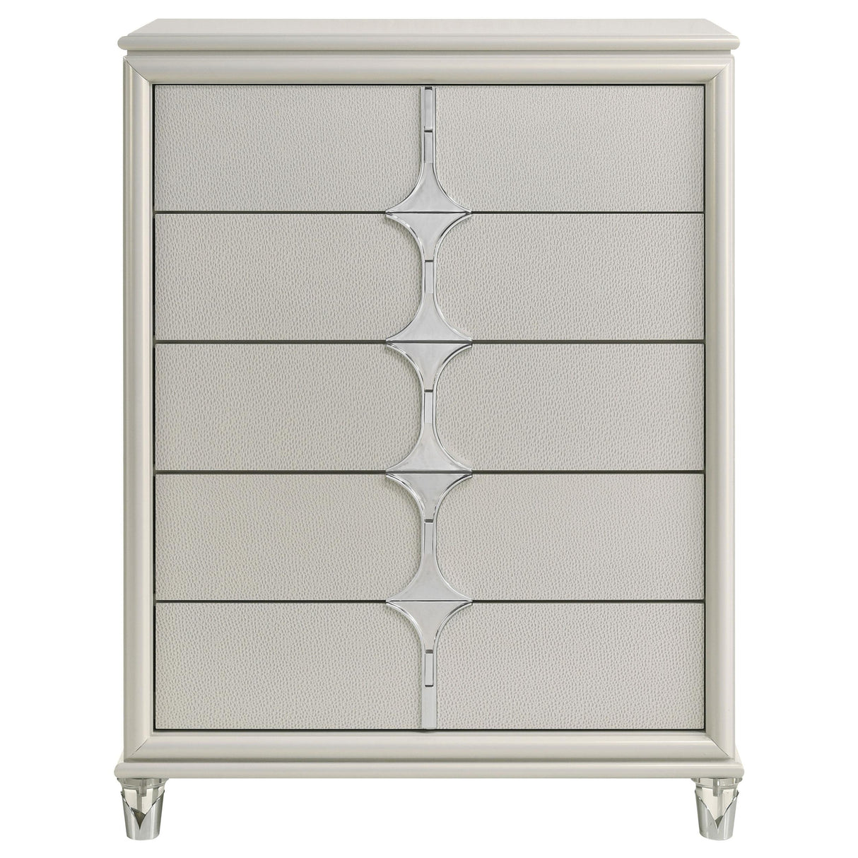 Olivia Pearl White 5-drawer Bedroom Chest of Drawers by Coaster at Eve Furniture