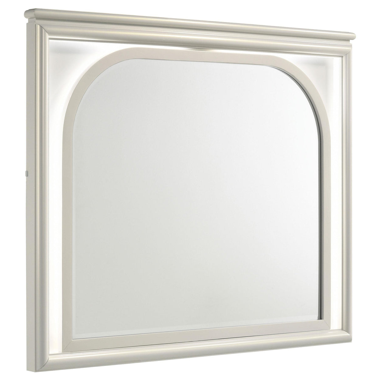 Olivia Pearl White LED Dresser Mirror by Coaster at Eve Furniture
