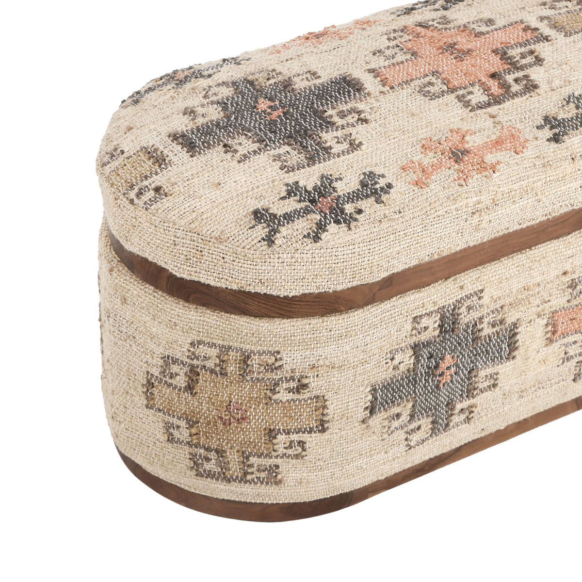 Olivier 41" Oval Storage Ottoman by TOV Furniture at Eve Furniture