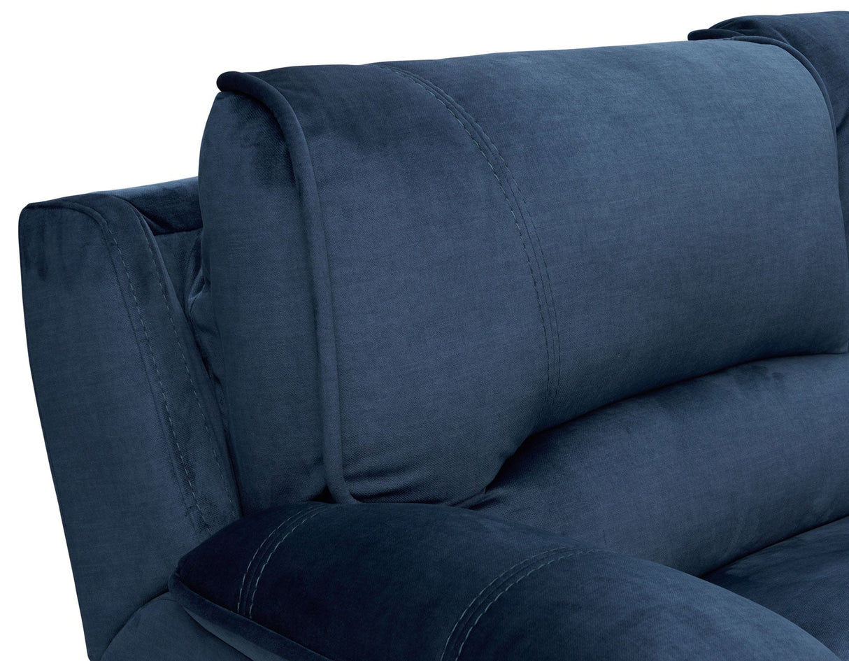 Olsen Indigo 6-Piece Dual-Power Zero-Gravity Reclining Sectional by Steve Silver at Eve Furniture