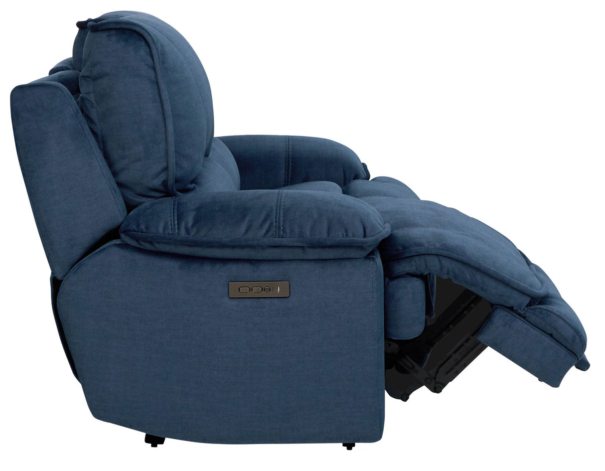 Olsen Indigo Dual-Power Zero-Gravity Recliner by Steve Silver at Eve Furniture