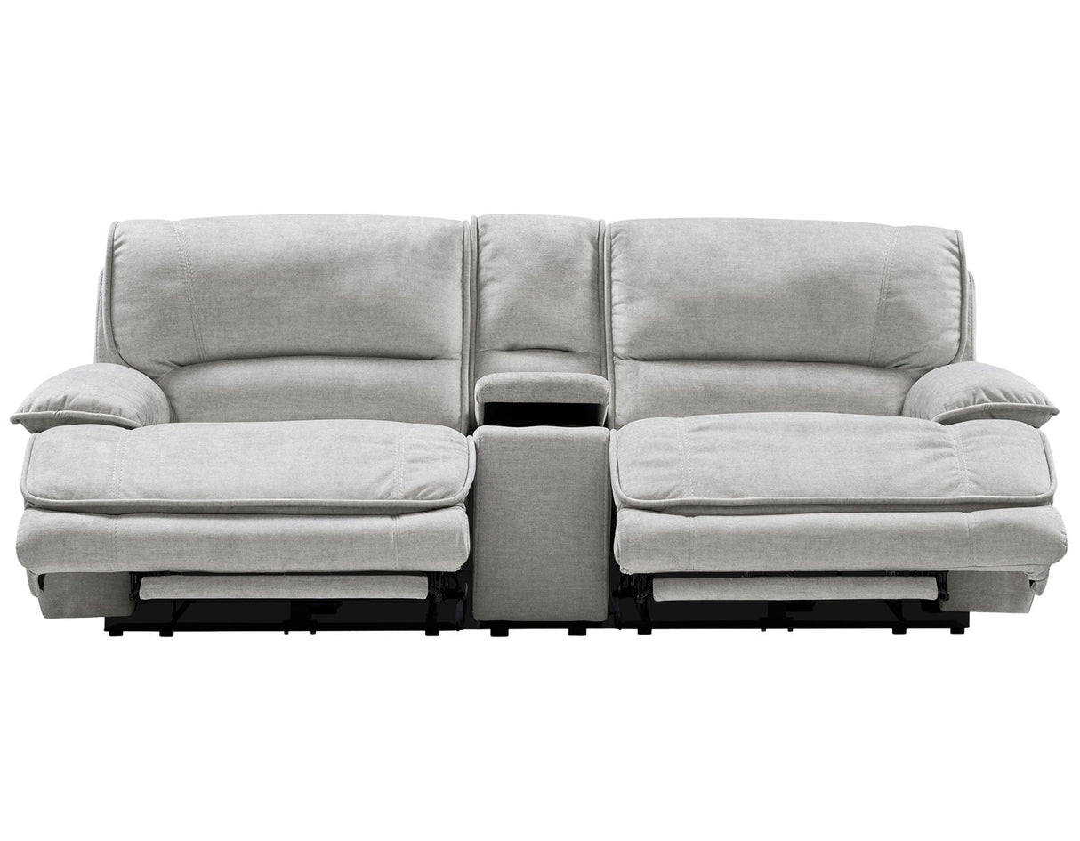Olsen Silver 3-Piece Dual-Power Zero-Gravity Reclining Set by Steve Silver at Eve Furniture