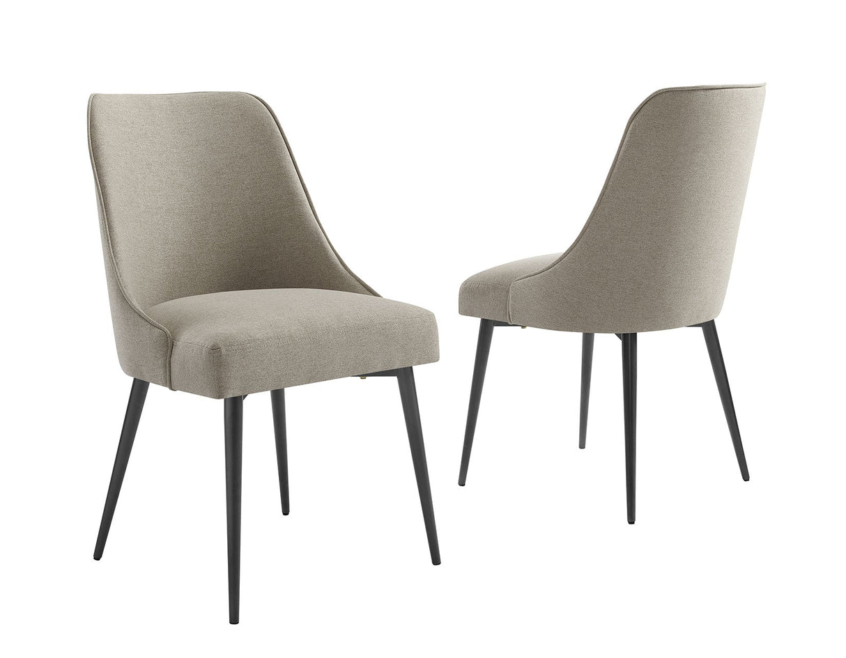 Olson Caramel Glass Top Dining Room Set by Steve Silver at Eve Furniture