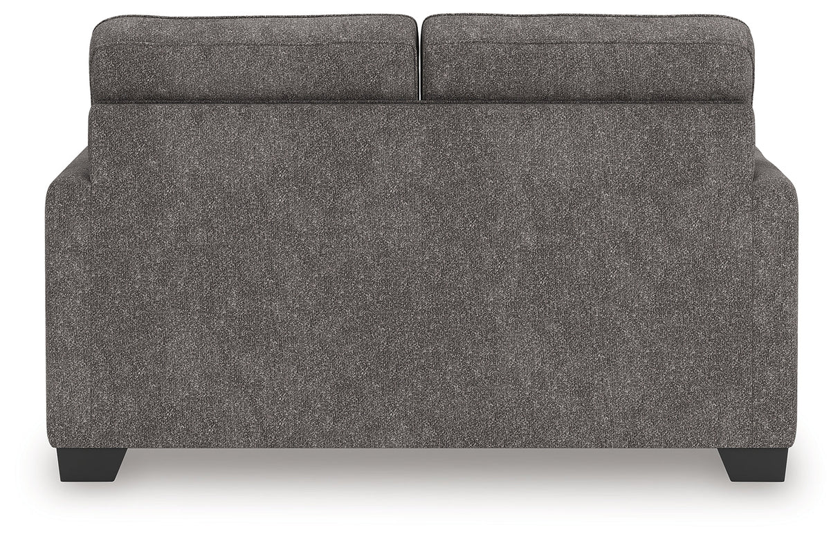 Olten Graphite Loveseat by Ashley at Eve Furniture