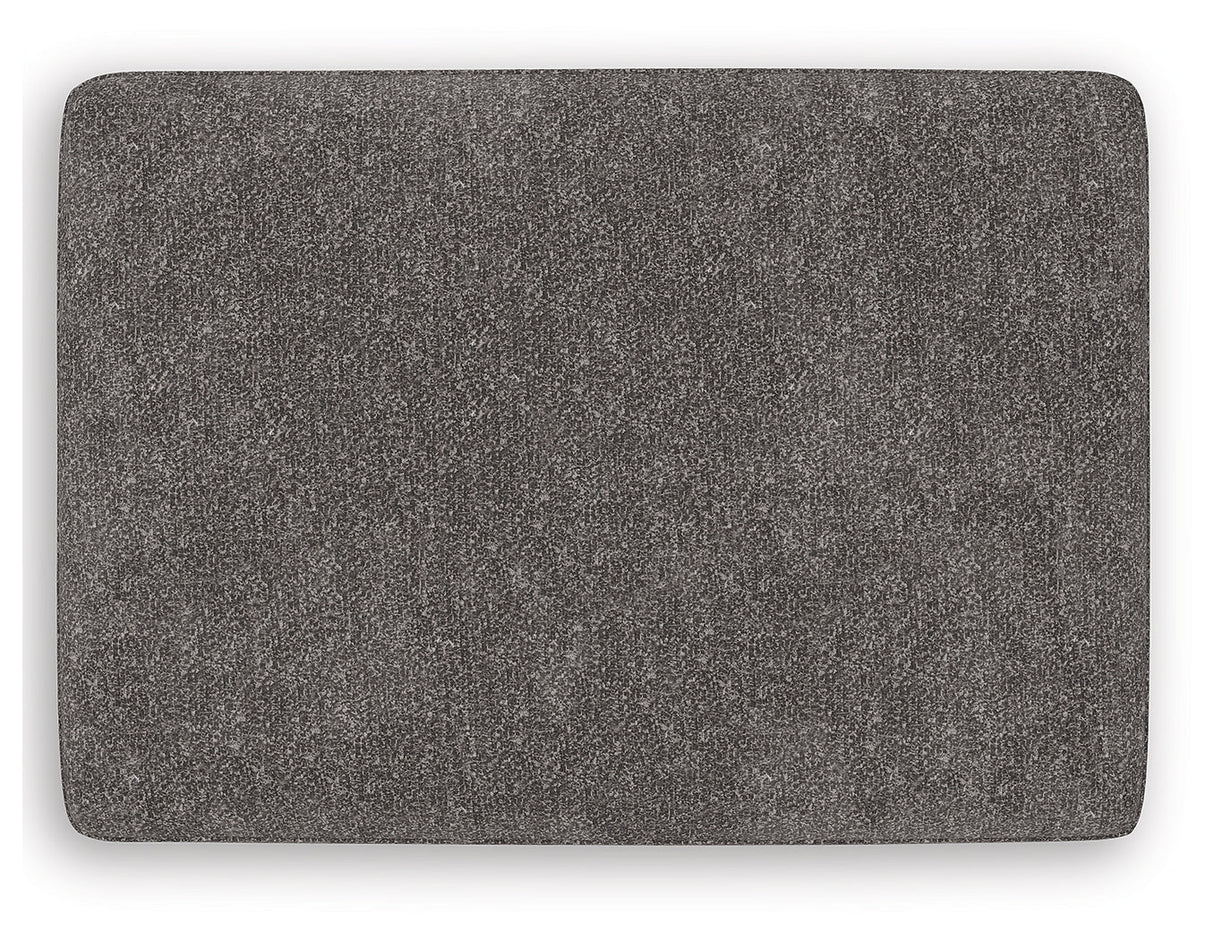 Olten Graphite Ottoman by Ashley at Eve Furniture