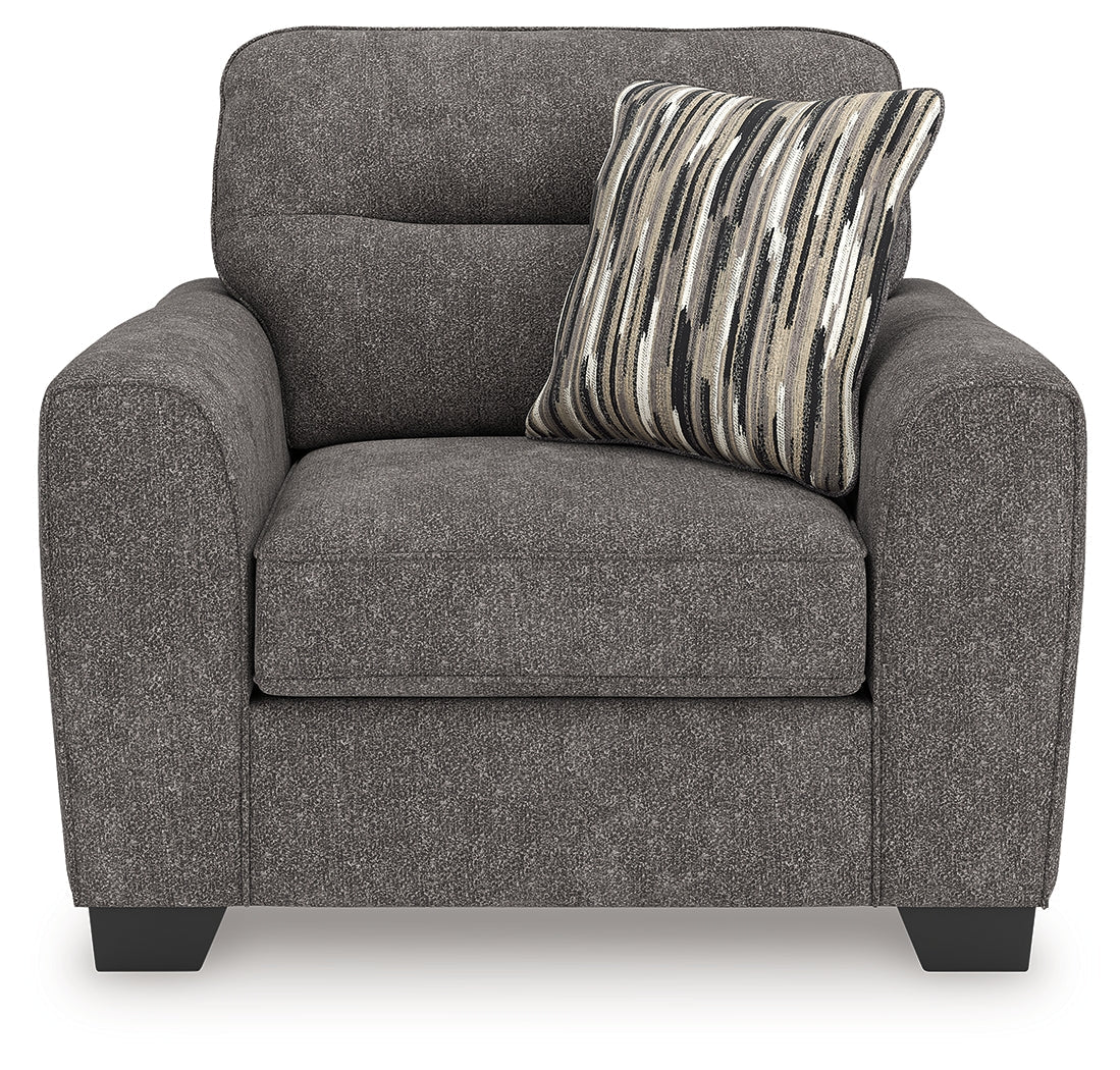 Olten Graphite Oversized Chair by Ashley at Eve Furniture