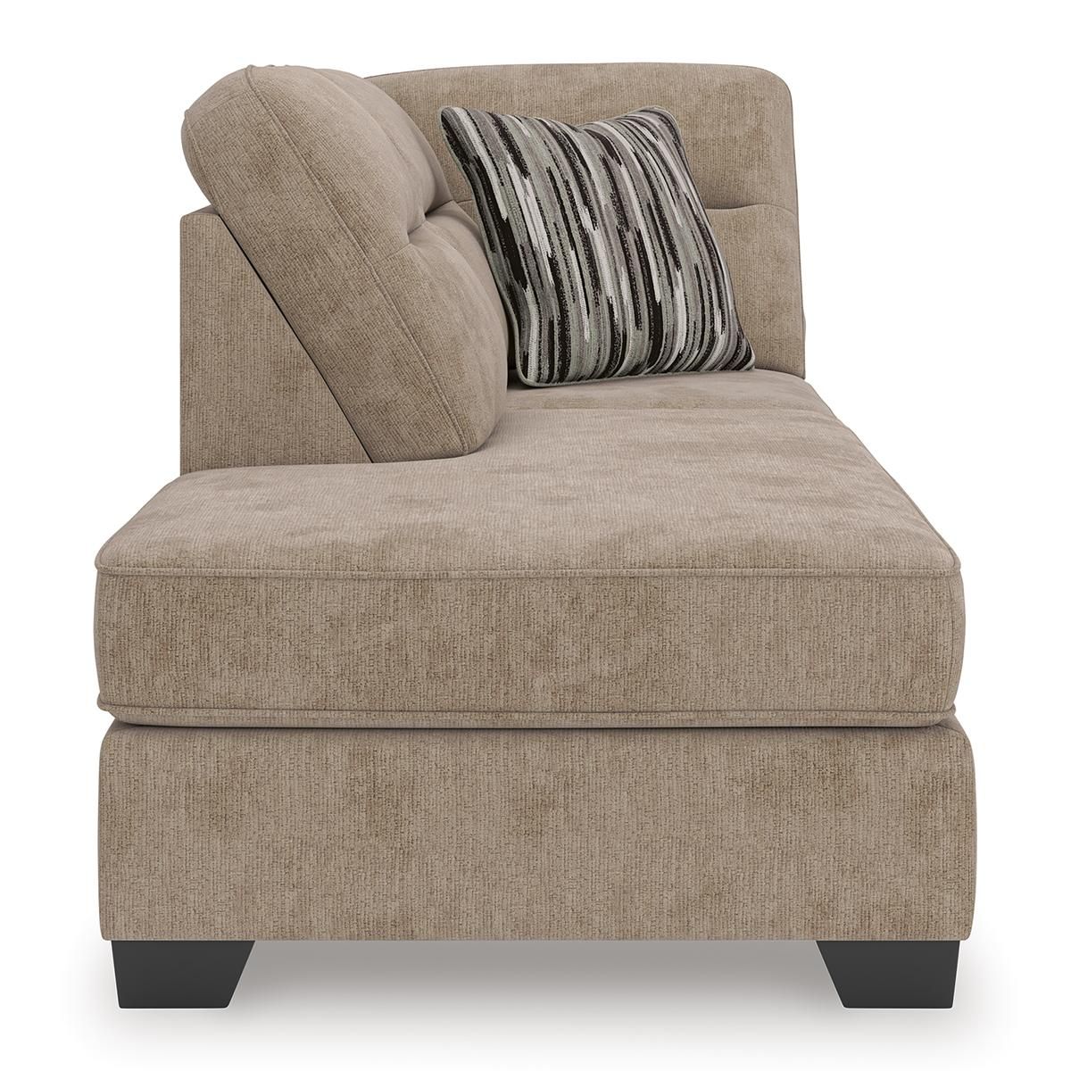 Olten Mocha 2-Piece Sectional with RAF Chaise by Ashley at Eve Furniture