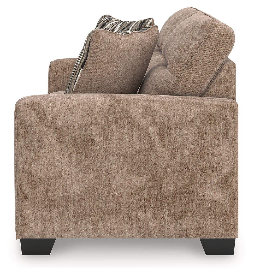 Olten Mocha Loveseat by Ashley at Eve Furniture
