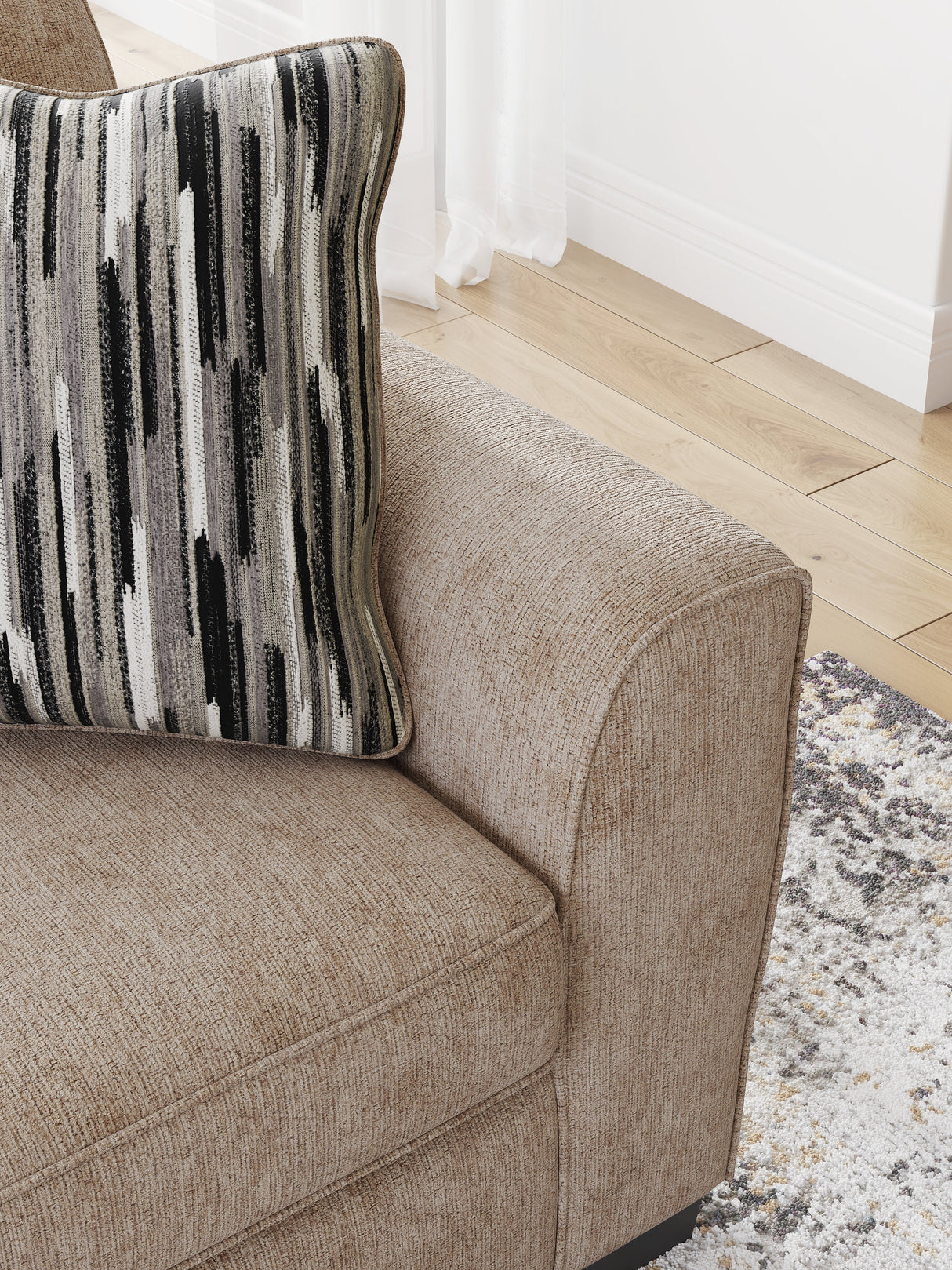 Olten Mocha Loveseat by Ashley at Eve Furniture