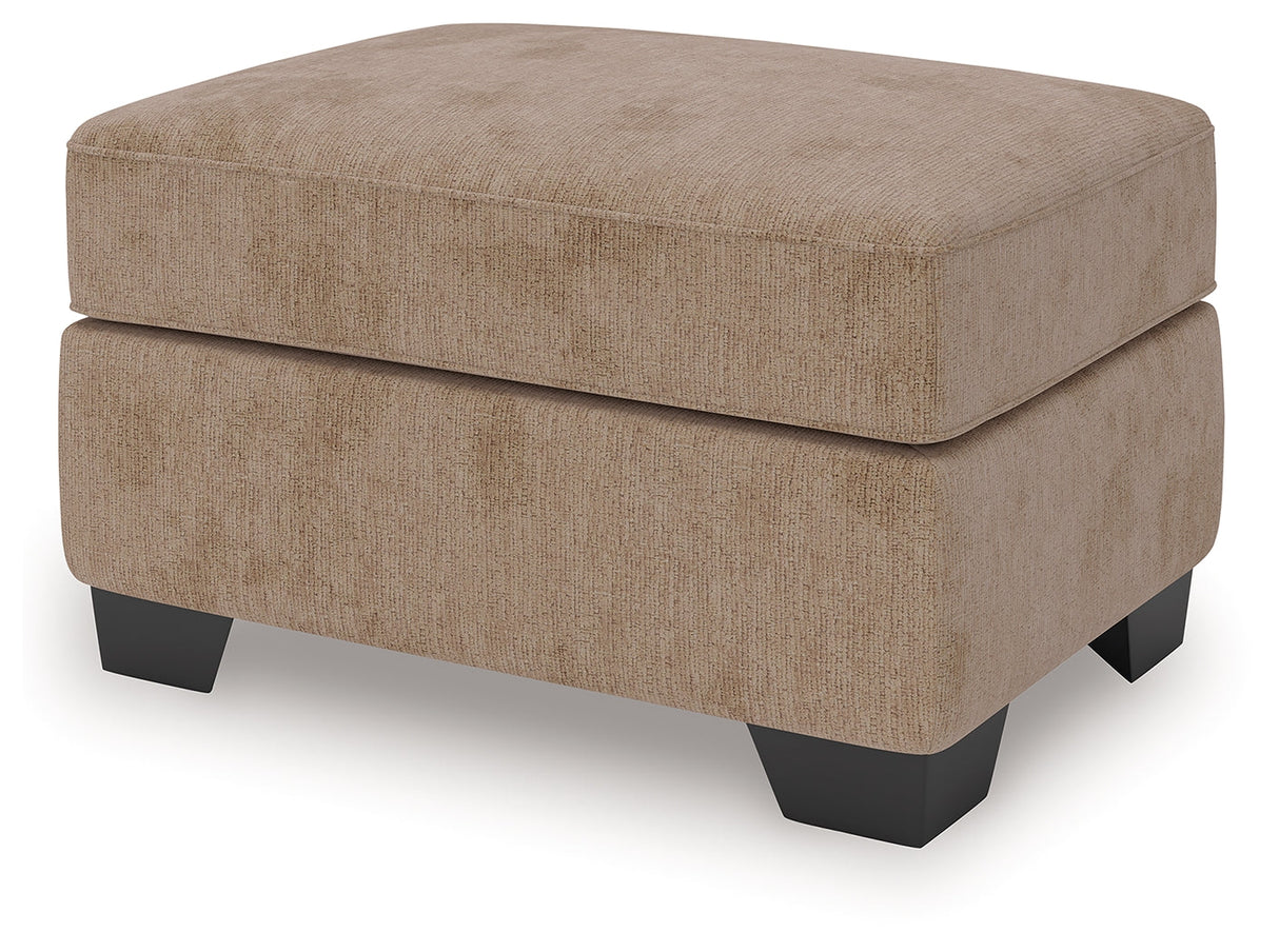 Olten Mocha Ottoman by Ashley at Eve Furniture