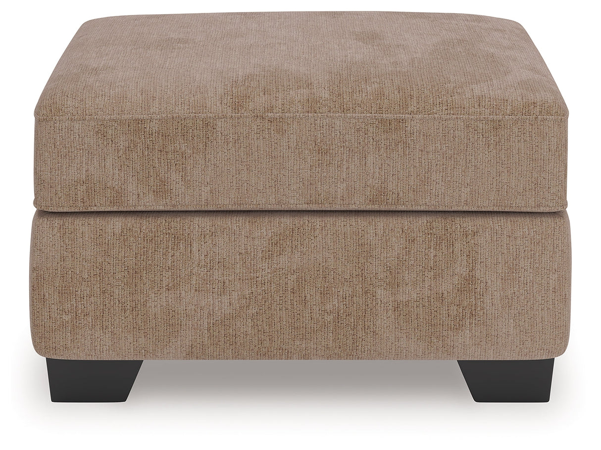 Olten Mocha Ottoman by Ashley at Eve Furniture