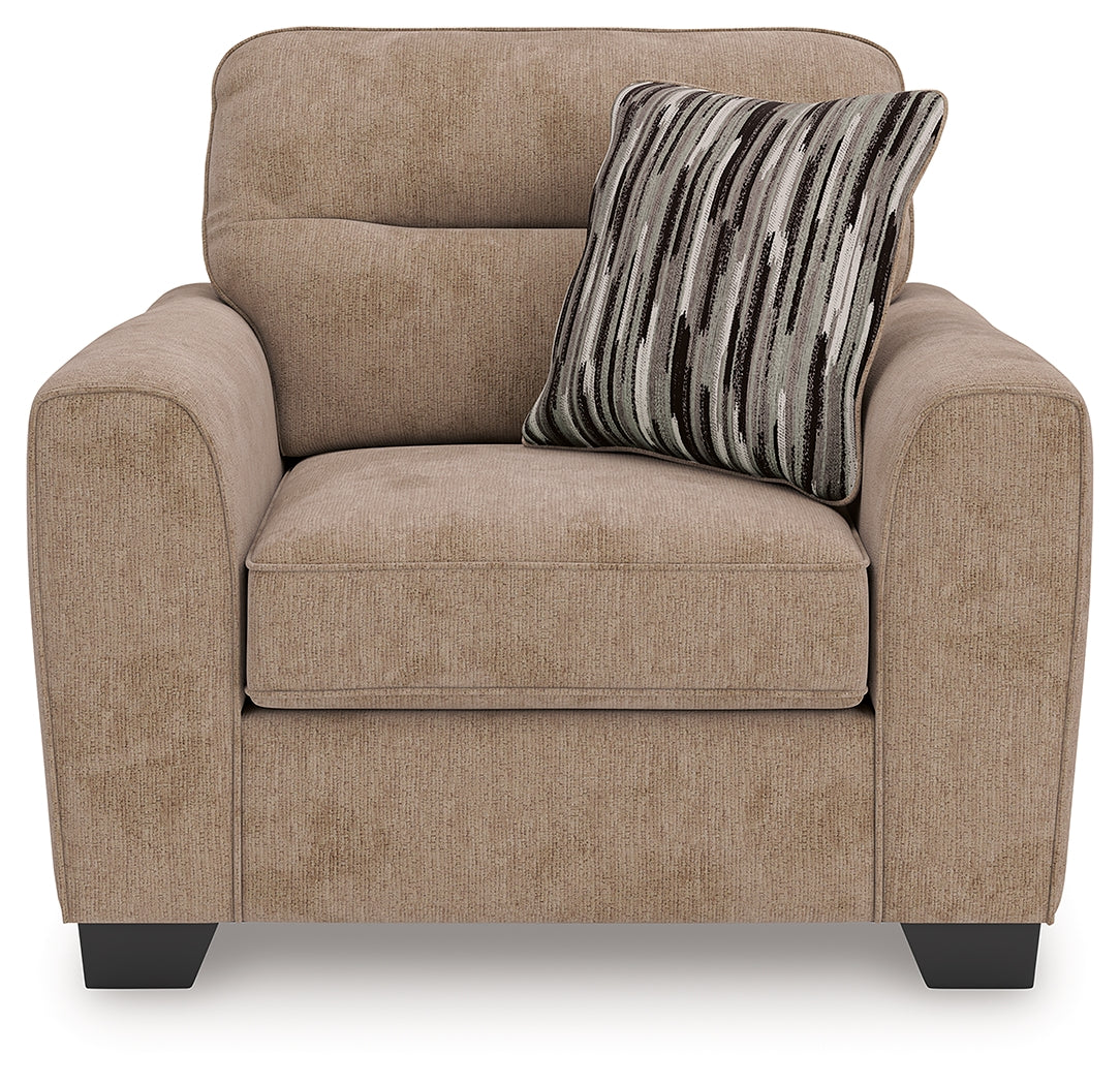 Olten Mocha Oversized Chair by Ashley at Eve Furniture