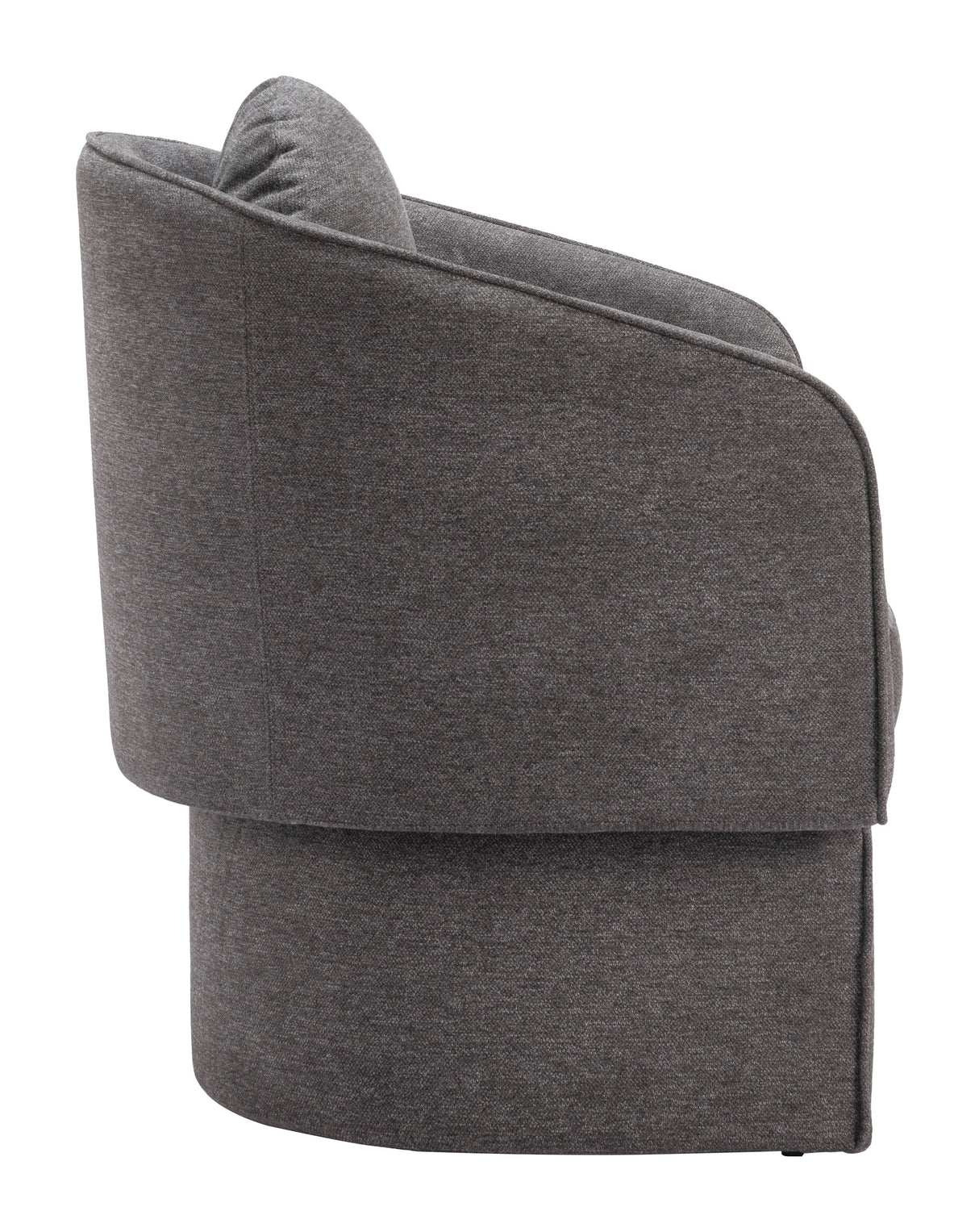 Olya Truffle Gray Accent Chair by Zuomod at Eve Furniture