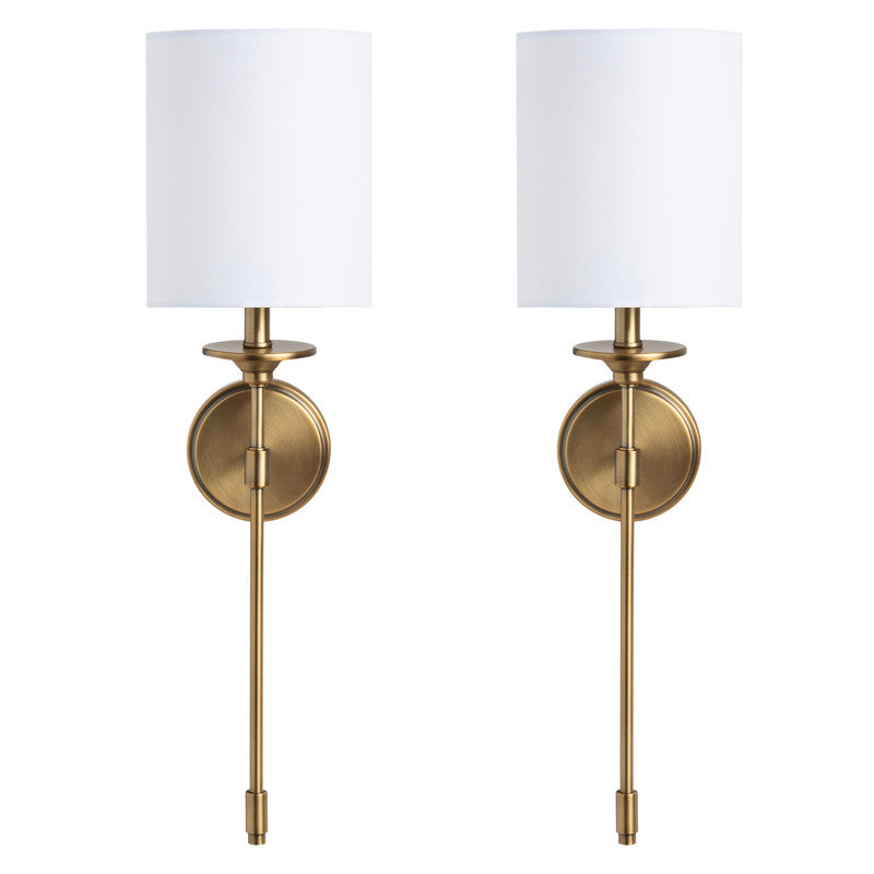 Olympia Gold Wall Sconce (Set of 2) by Crestview at Eve Furniture