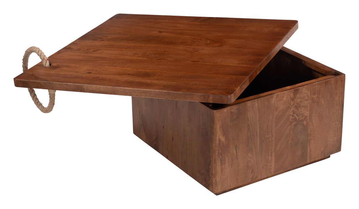 Omaga Walnut Storage Coffee Table by Zuomod at Eve Furniture