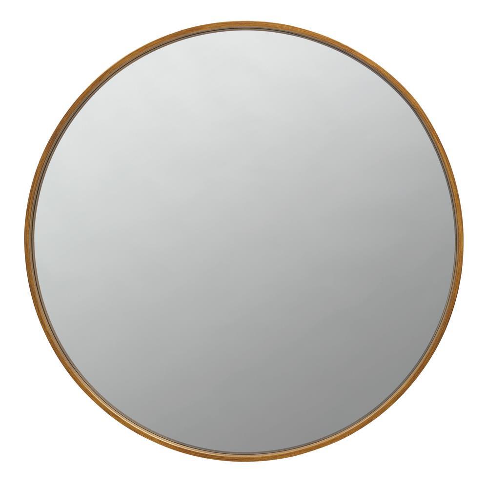 O'malley Brass Round Mirror by Coaster at Eve Furniture