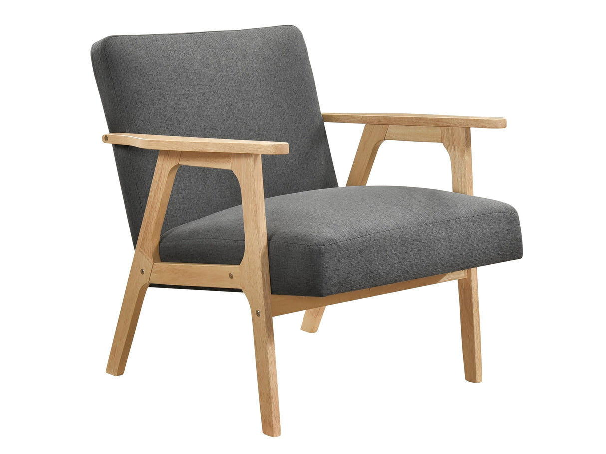 Omara Dark Gray Accent Chair by Homelegance at Eve Furniture