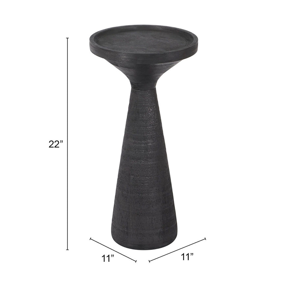 Omni Black Side Table by Zuomod at Eve Furniture