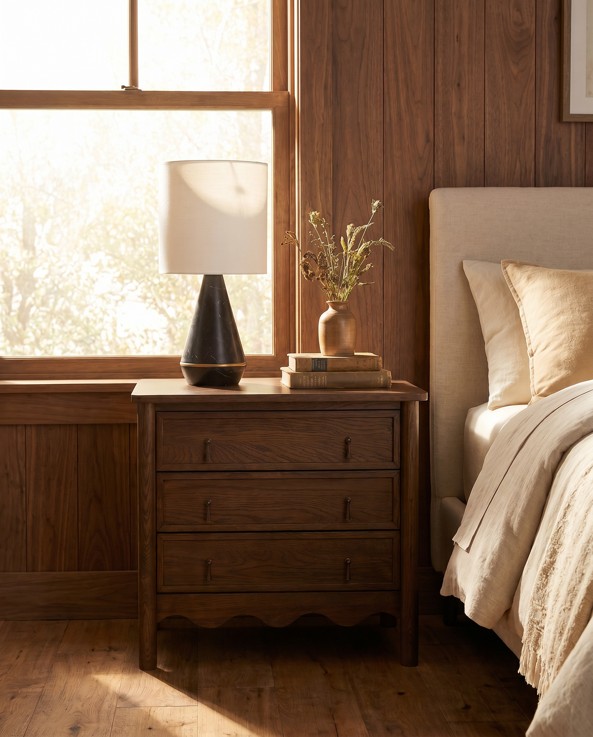 Onda 3-Drawer Oak Nightstand by Co.House Designs at Eve Furniture