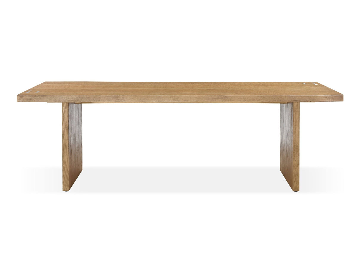 One Modern Coastal Live Edge Dining Table in White Oak by Modus Furniture at Eve Furniture