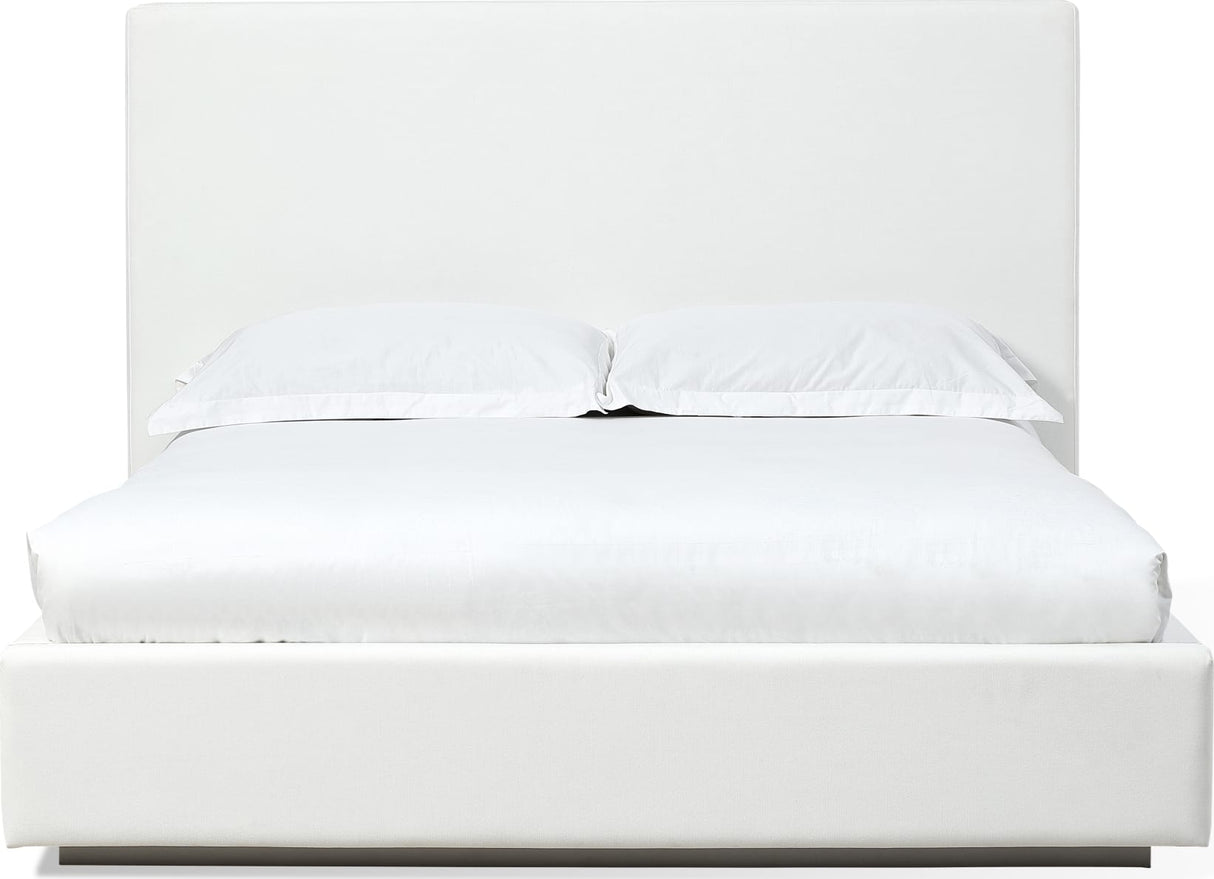 One Pearl King Upholstered Footboard Storage Bed by Modus Furniture at Eve Furniture
