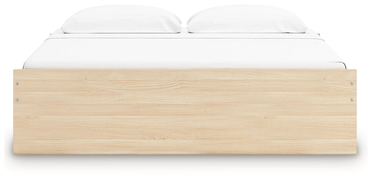 Onita Natural Platform Bedroom Set by Ashley at Eve Furniture
