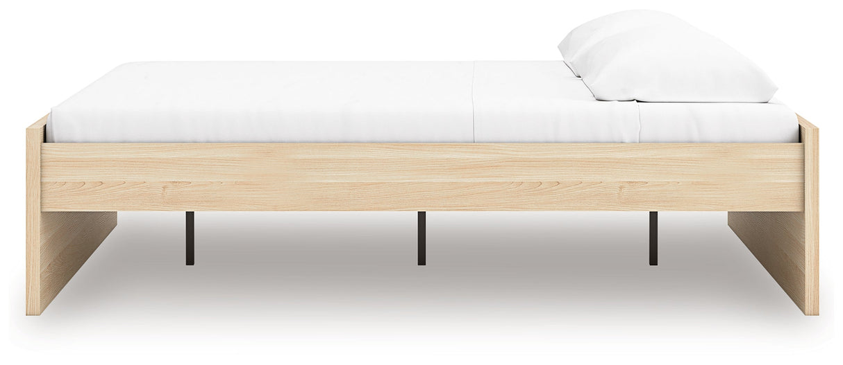 Onita Natural Platform Bedroom Set by Ashley at Eve Furniture