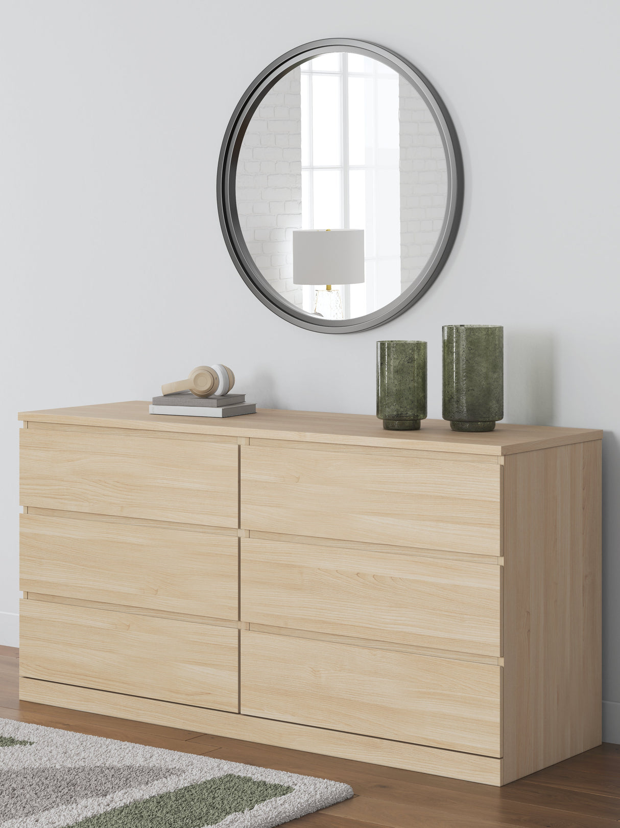Onita Natural Storage Panel Platform Bedroom Set with 4 Drawers by Ashley at Eve Furniture