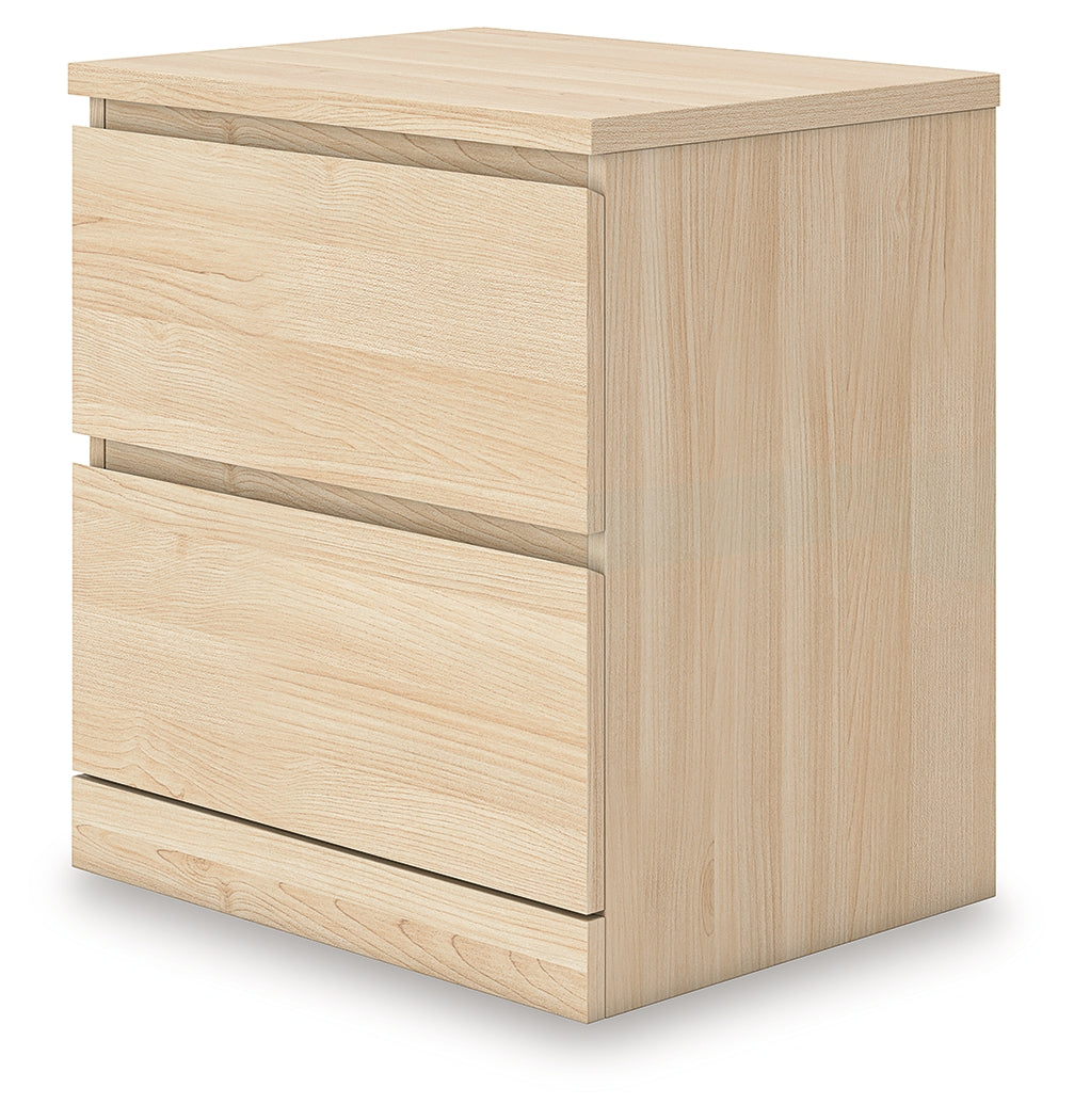 Onita Natural Storage Panel Platform Bedroom Set with 4 Drawers by Ashley at Eve Furniture