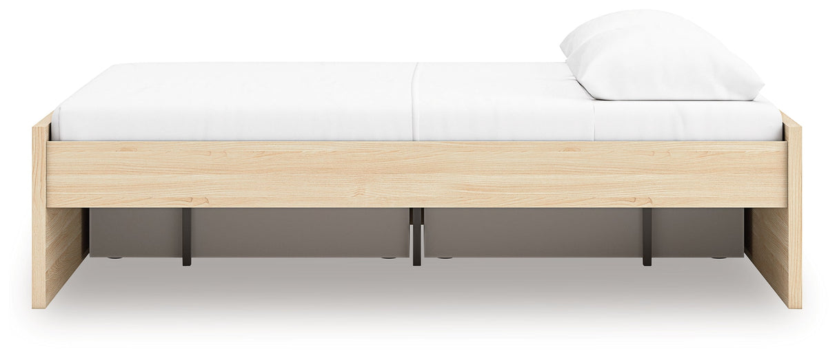 Onita Natural Storage Platform Bedroom Set with 2 Drawers by Ashley at Eve Furniture
