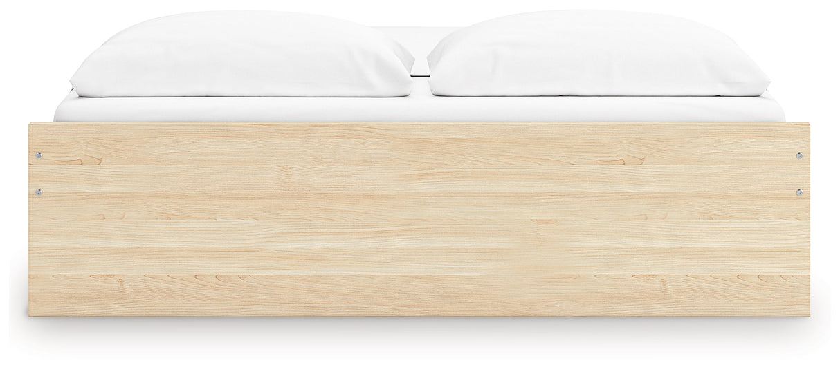Onita Natural Storage Platform Bedroom Set with 4 Drawers by Ashley at Eve Furniture