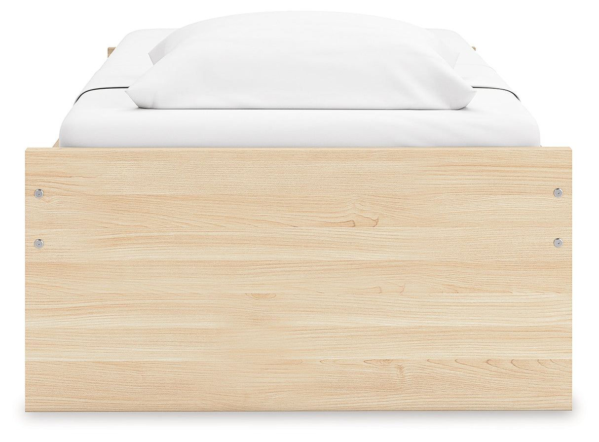 Onita Natural Youth Platform Bedroom Set by Ashley at Eve Furniture