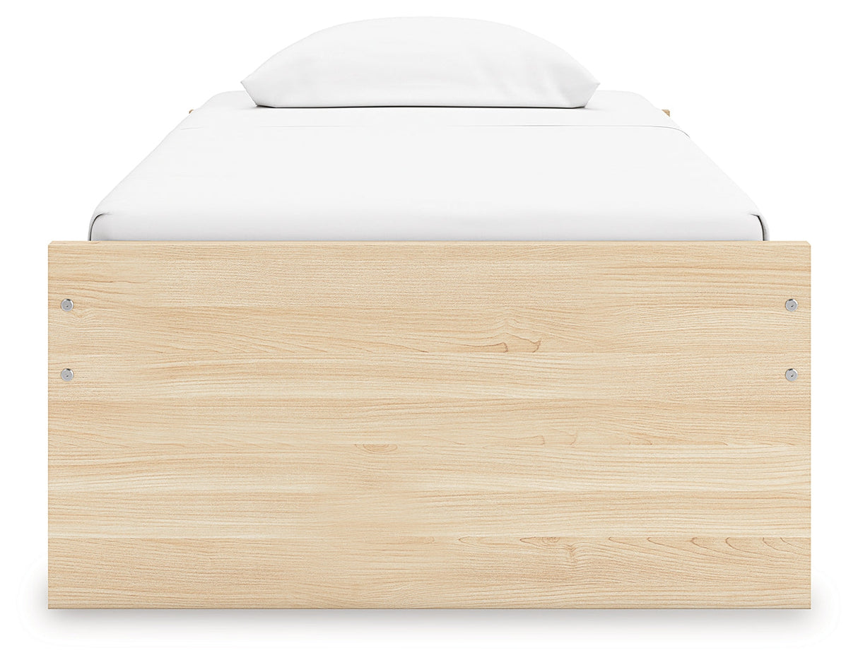 Onita Natural Youth Platform Bedroom Set by Ashley at Eve Furniture